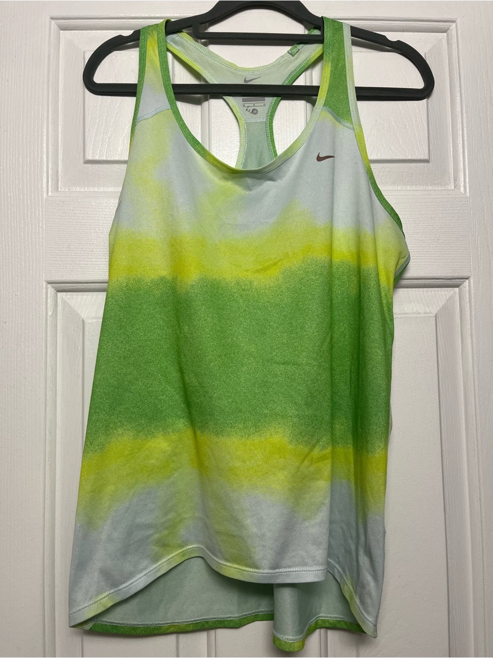 Nike Green and Yellow Ombre Racerback Tank